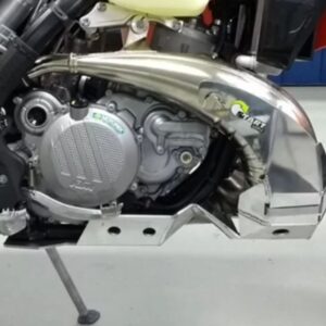 PROTETOR DE MOTOR E CURVA KTM / GASGAS 20 / 23 START RACING ALUMÍNIO PRATA ( 000062 )