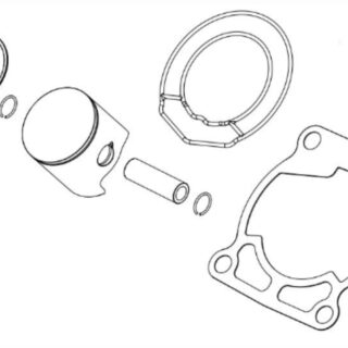 KIT PISTAO B + JUNTA DO CILINDRO + JUNTA DO CABECOTE GASGAS MC65 2021/2023( 46230007110 II ) ( 00050000203 )