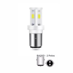 LÂMPADA DO FAROL ULTRA LED CERÂMICA BA20D  ( 000828 )