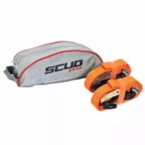 ESTICADOR 25MM COM PRESILHA MOSQUETÃO SCUD PAR LARANJA ( 000467 )