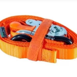 ESTICADOR 25MM COM CATRACA MOSQUETÃO E GANCHO SCUD PAR LARANJA ( 000464 )