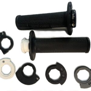 PAR DE MANOPLAS PRETA FECHADAS COM ROUDANAS GASGAS 2024 ( A46002921000C1 )