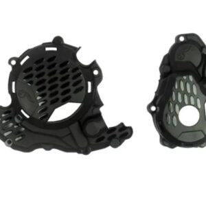 TAMPAS LATERAIS MOTOR PRETO KTM 2T AMX ( 001949 )