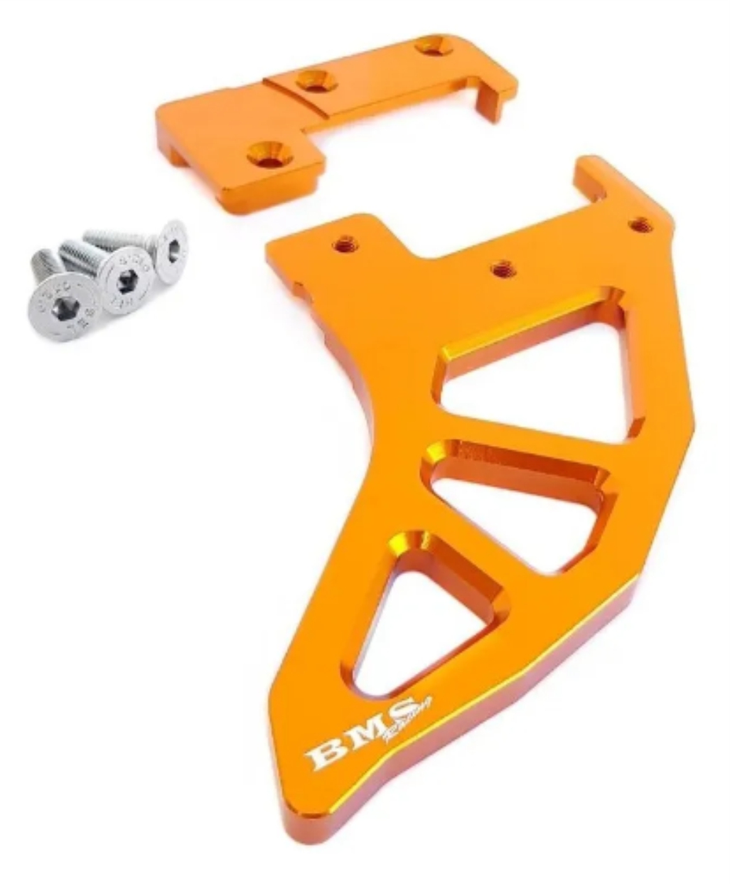 PROTETOR DISCO TRASEIRO BMS NG ALUMÍNIO COR LARANJA ( 002541 )