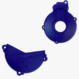 KIT DE PROTETORES TAMPA DE EMBREAGEM + TAMPA DO MAGNETO SHERCO 2T 2026 AZUL ( 002629 )